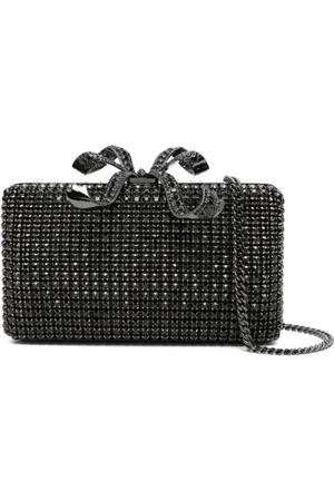 Self-Portrait Box-Clutch mit Kristallen
