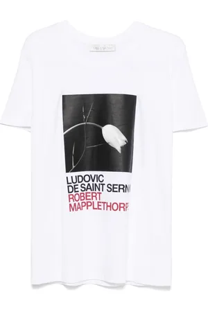 Ludovic De Saint Sernin X Robert Mapplethorpe T-Shirt mit Tulpen- und Dornen-Print