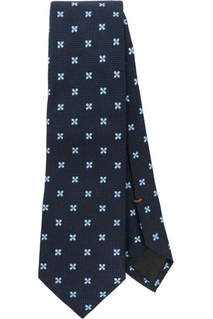 Ermenegildo Zegna Krawatte mit Blumenstickerei