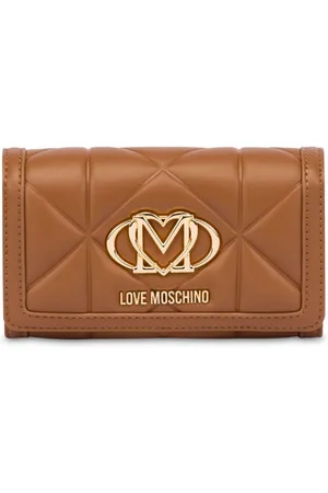 Moschino Portemonnaie mit Logo-Schild