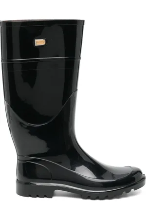 Dolce & Gabbana Stiefel mit Logo-Schild