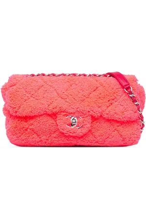 CHANEL 2019 mittelgroße Coco Beach Flap Schultertasche aus gestepptem Frottee