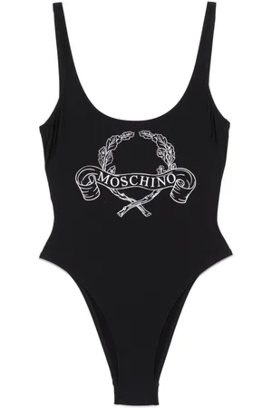 Moschino Badeanzug mit Logo-Print