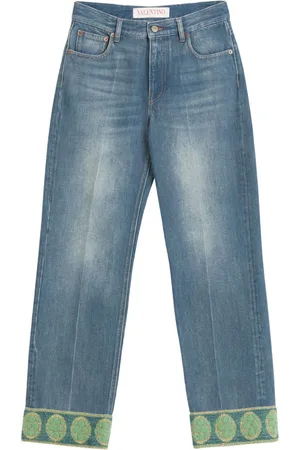 VALENTINO GARAVANI Jeans mit Jacquardbesatz