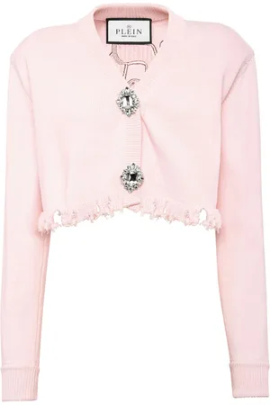 Philipp Plein Cropped-Cardigan mit Logo-Stickerei