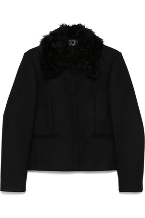 Totême Jacke mit Shearling-Kragen