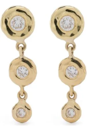 Octavia Elizabeth 18kt Nesting Gem Gelbgold-Hängeohrringe mit Diamanten