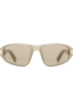 Ermenegildo Zegna Sonnenbrille mit ovalem Gestell