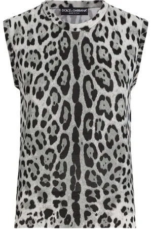 Dolce & Gabbana Tanktop mit Leoparden-Print