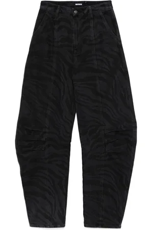 ROTATE Twill-Hose mit Zebramuster