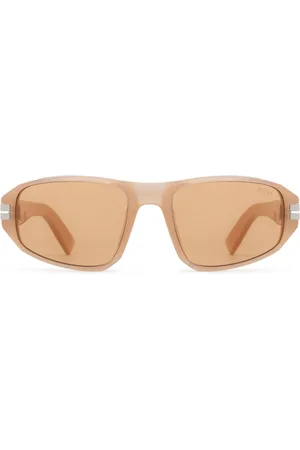 Ermenegildo Zegna Sonnenbrille mit ovalem Gestell