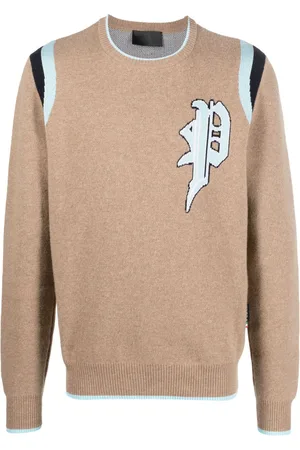 Philipp Plein Intarsien-Pullover mit Logo
