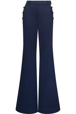 Alberta Ferretti Schlagjeans mit hohem Bund