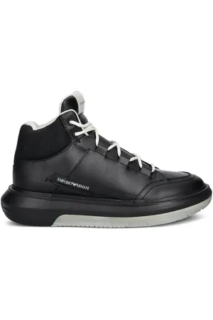 Emporio Armani High-Top-Sneakers mit Kontrasteinsätzen