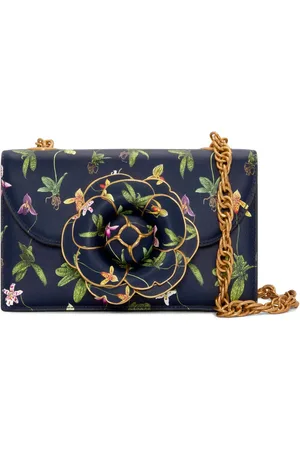 Oscar de la Renta TRO Tasche mit Orchideen-Print