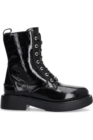 Moschino Stiefel mit Kroko-Effekt