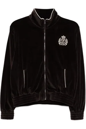 Sporty & Rich NY Crest Sportjacke aus Velours