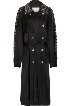 Paco rabanne Trenchcoat mit Ösendetail