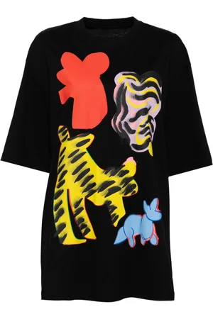 JNBY T-Shirt mit Katzen-Print