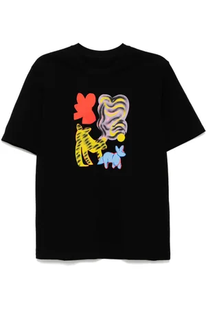 JNBY T-Shirt mit Katzen-Print