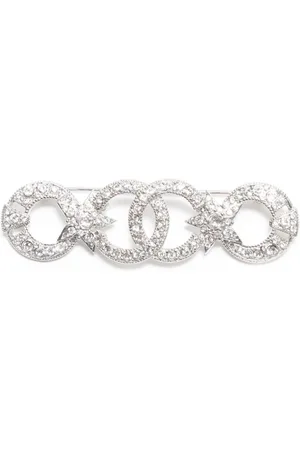 CHANEL 2020 CC Brosche mit Strass