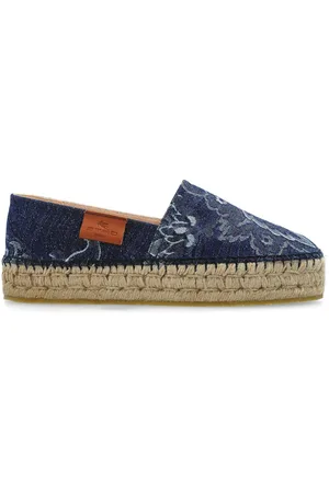 Etro Plateau-Espadrilles aus Denim