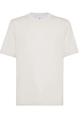 Brunello Cucinelli T-Shirt im Layering-Look