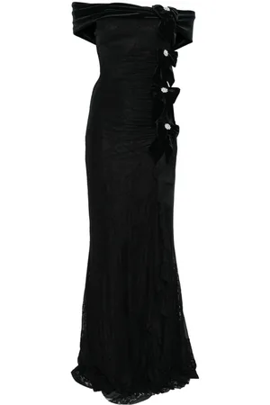 NISSA Maxikleid aus Spitze mit Schleife