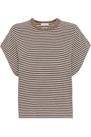 Brunello Cucinelli Gestreiftes T-Shirt
