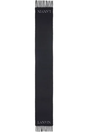 Lanvin Fransenschal mit Logo-Jacquard