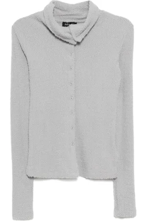 tout a coup Pullover mit umgeschlagenem Kragen