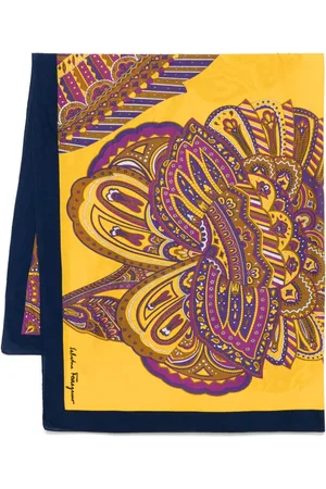Salvatore Ferragamo 1980s Schal mit grafischem Print