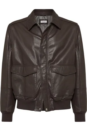 Brunello Cucinelli Pilotenjacke aus Leder