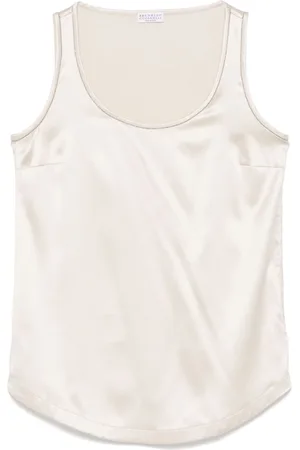 Brunello Cucinelli Tanktop mit Monili-Kettendetail