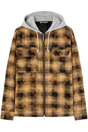 Palm Angels Karierte Kapuzenjacke
