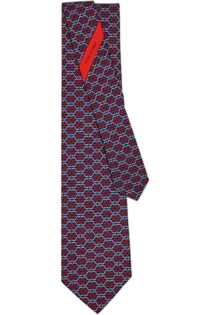 Salvatore Ferragamo Seidenkrawatte mit Gancini-Print