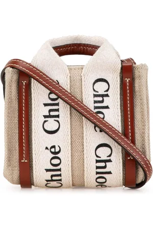 Chloé 2010-heute mini Woody Satchel-Tasche aus Canvas