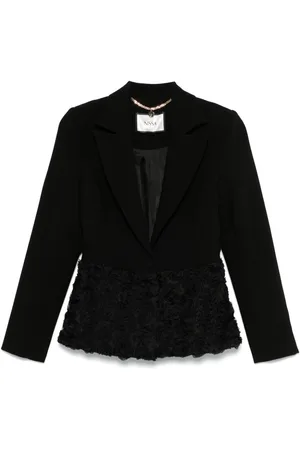 NISSA Blazer mit Blumenapplikation