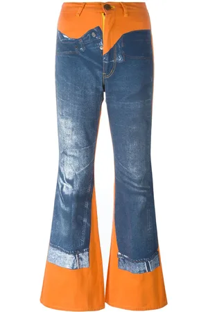 Jean Paul Gaultier Schlaghose mit Trompe-l