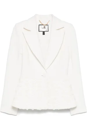 NISSA Einreihiger 3D Flowers Blazer