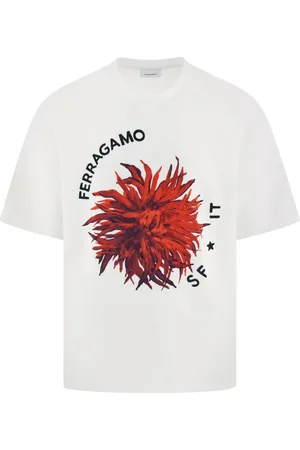 Salvatore Ferragamo T-Shirt mit Maxi-Print