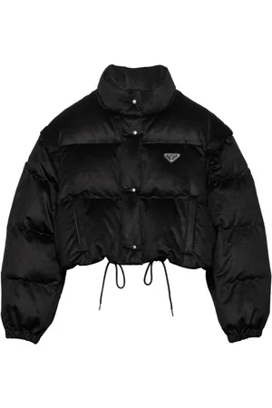 Prada Wandelbare Cropped-Steppjacke