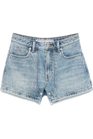 Alexander Wang High-Waist-Shorts mit Kristallmuster