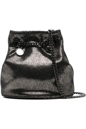 Stella McCartney Beuteltasche im Metallic-Look