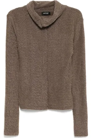 tout a coup Pullover mit umgeschlagenem Kragen