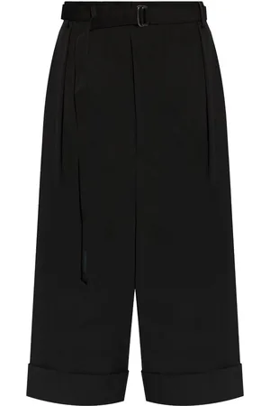 YOHJI YAMAMOTO Weite Gabardine-Hose mit R-Rückenausschnitt