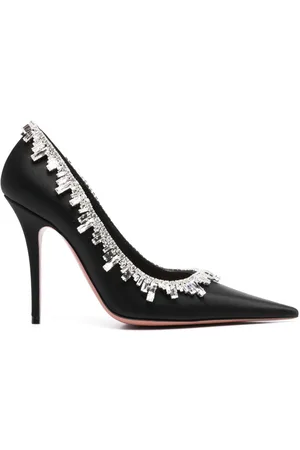 Amina Muaddi Pumps mit Kristallen 105mm