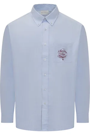 Drôle de Monsieur Hemd mit Logo-Stickerei