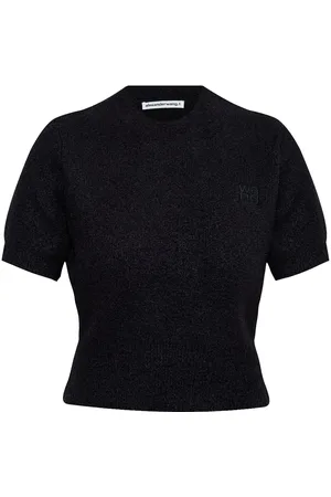 Alexander Wang Strickoberteil mit Logo-Stickerei