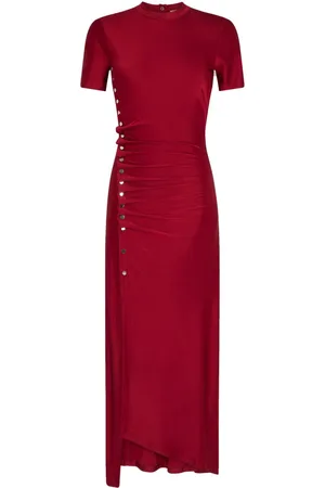 Paco rabanne Gerafftes Maxikleid aus Jersey